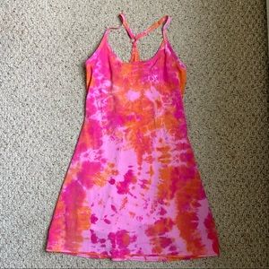 OV Exercise Dress Orange & Pink Tie Dye